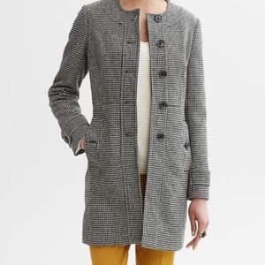 Banana Republic wool houndstooth coat medium